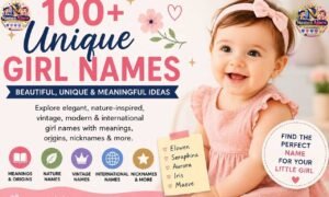 100+ unique girl names with beautiful and meaningful baby name ideas