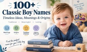 100+ classic boy names with timeless meanings and origins