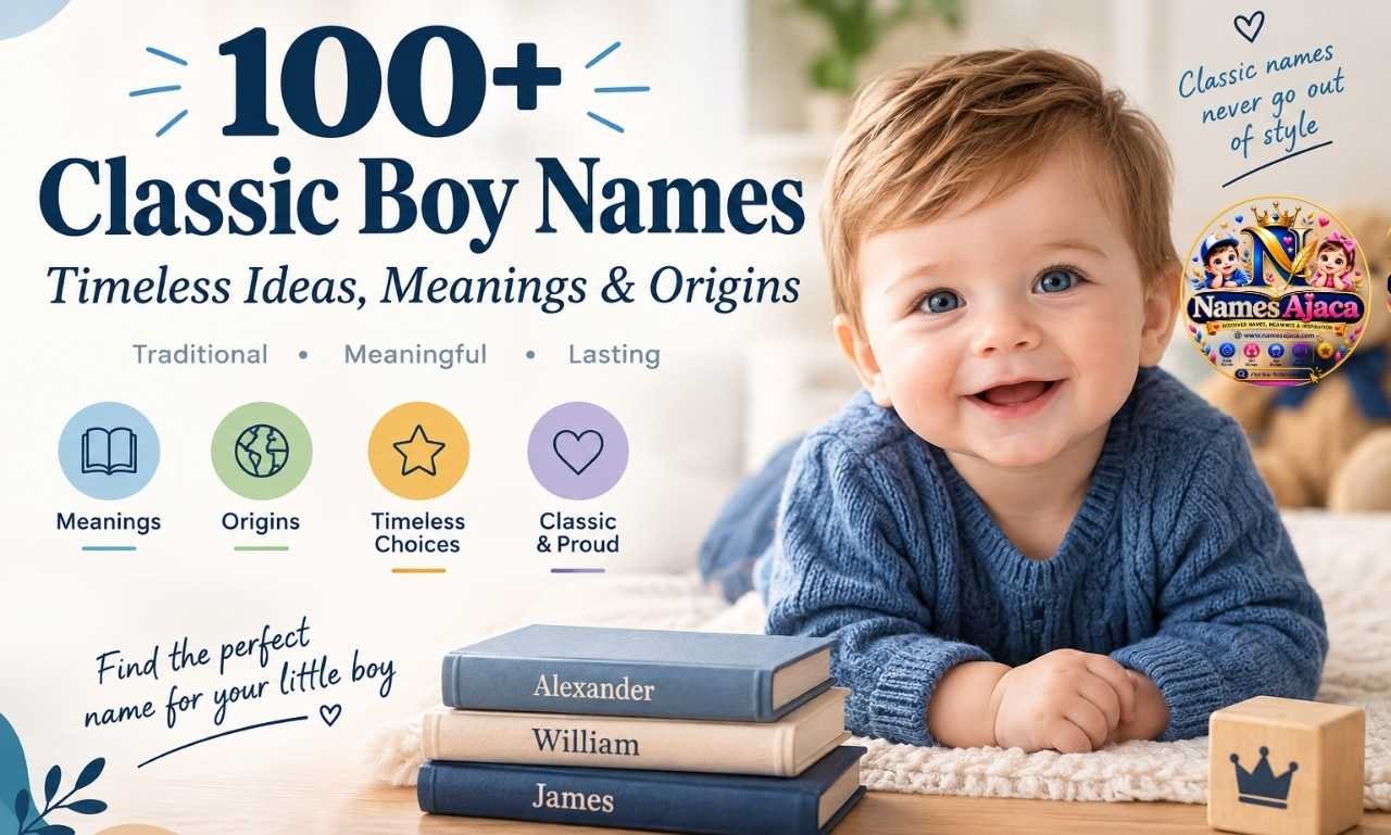 100+ classic boy names with timeless meanings and origins