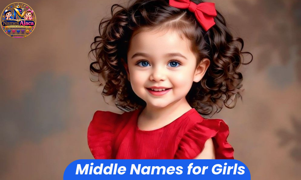 Middle names for girls featuring beautiful, cute, classic, elegant, and unique baby girl name ideas