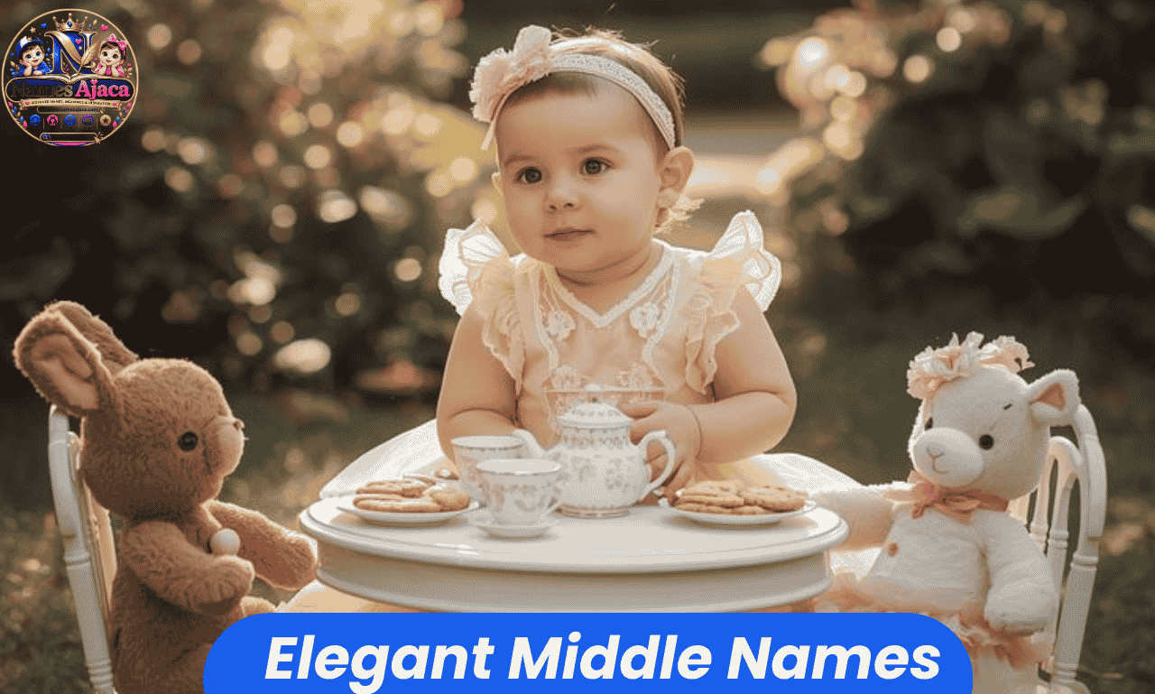 Elegant middle names for girls, boys, and gender-neutral babies with classic, romantic, vintage, and sophisticated ideas