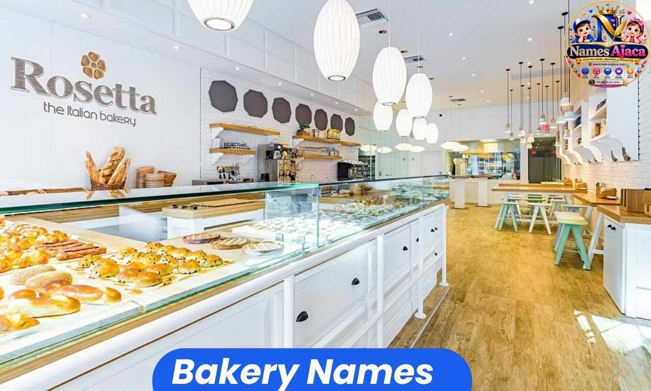 Bakery names featuring creative, catchy, cute, and unique ideas for a bakery business.